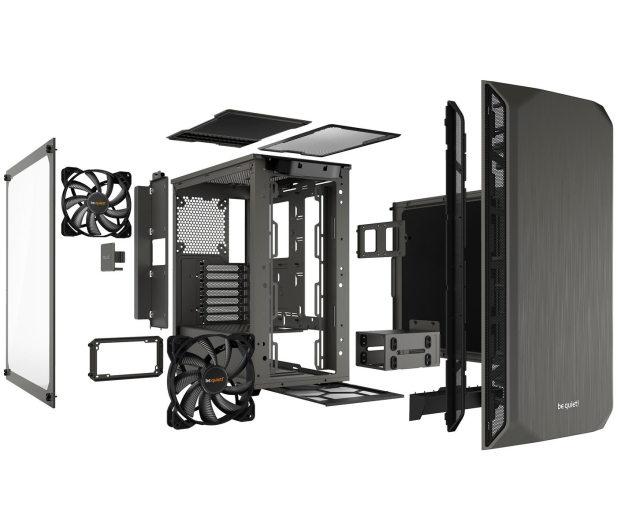 be quiet! Pure Base 500 Window Metallic Gray - 514670 - zdjęcie 6